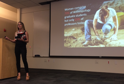 Dana Bardolph discusses the disparities between female graduate students in archeology and female professors and researchers in the field
