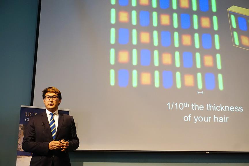 david_hwang_DSC03354_web David Hwang spoke about LEDs. Credit: Patricia Marroquin