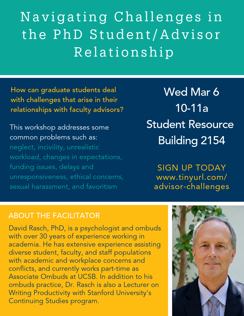 Navigating Challenges in the PhD Student_Advisor Relationship Flyer
