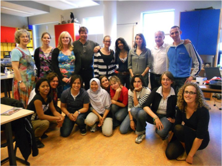 Noreen (front row, third from left) with classmates of an Alternative Pedagogies course in Utrecht, Netherlands.