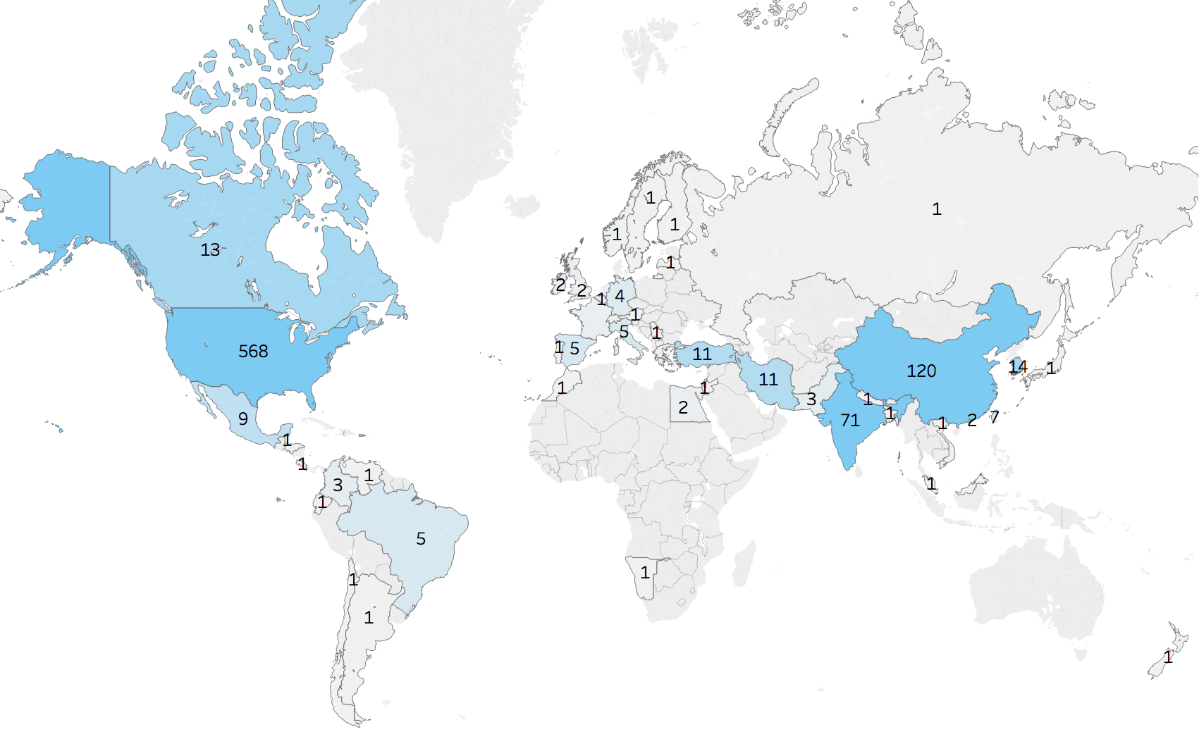 2017 Incoming Students Countries