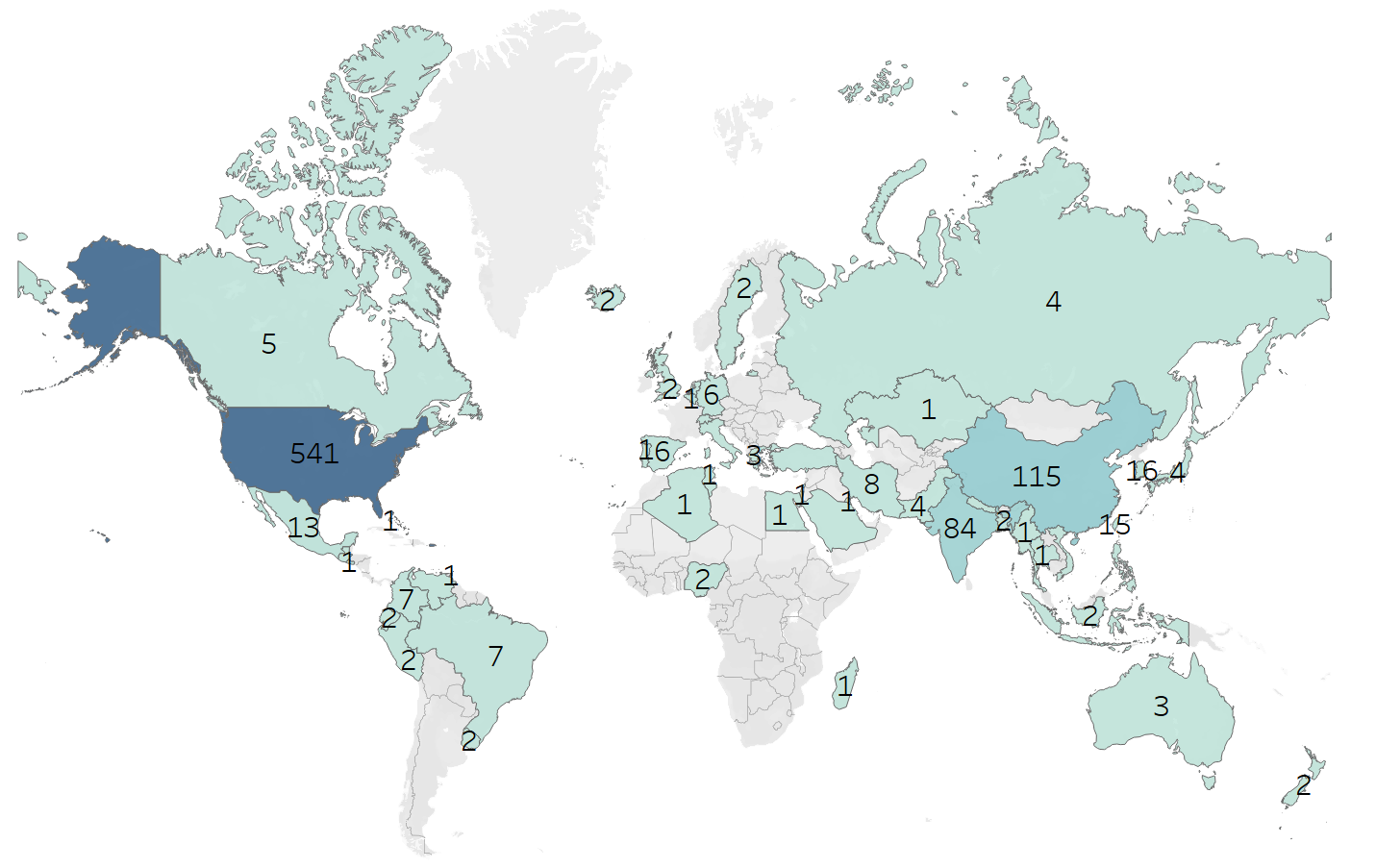 International Map Dashboard 5