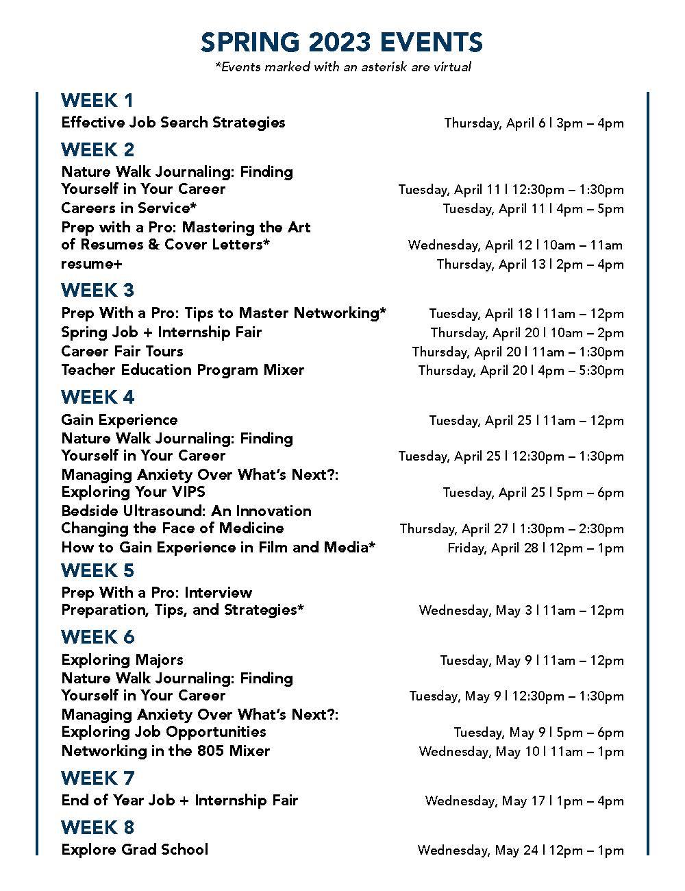 Spring 2023 Digital Calendar UPDATED