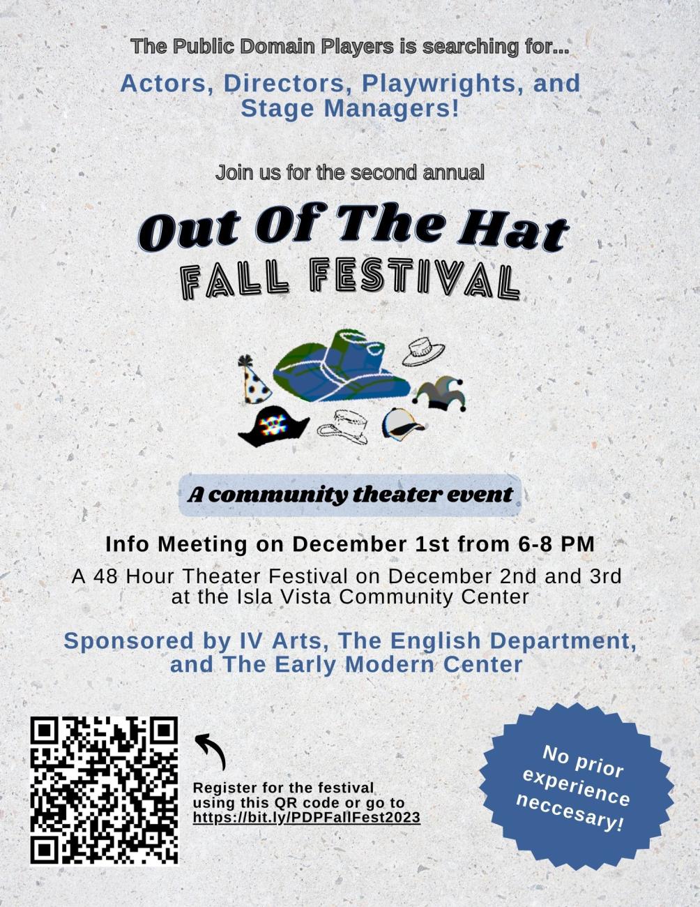 Out of the Hat Festival Flyer